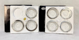 Vintage Leonard Silver Mfg. Coasters - Set of 7 - Like New!