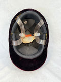 International Riding Helmets Burgundy Velvet English Hunter Harness Cap, Size 7 1/8 - Like New!