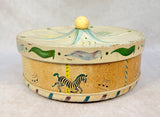 Vintage Guildcraft Carousel Biscuit Tin with Lid