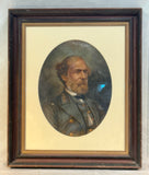 Framed Robert E. Lee Oil Portrait