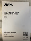 KES Freestanding Brushed Gold Towel Rack w/Marble Base - Brand New!