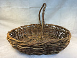 Vintage 25 in. Grapevine Gathering Basket