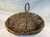 Vintage 25 in. Grapevine Gathering Basket