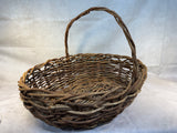 Vintage 25 in. Grapevine Gathering Basket
