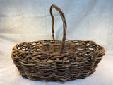 Vintage 25 in. Grapevine Gathering Basket