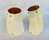 Polished Horn Salt and Pepper Shakers