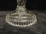 Antique Hobbs Brock Tree of Life Glass Cake Stand