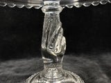 Antique Hobbs Brock Tree of Life Glass Cake Stand