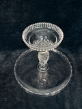 Antique Hobbs Brock Tree of Life Glass Cake Stand