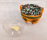 Longaberger 1999 Limited Edition Peppermint Basket w/Linings