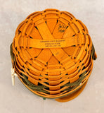 Longaberger 1999 Limited Edition Peppermint Basket w/Linings