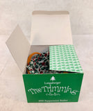 Longaberger 1999 Limited Edition Peppermint Basket w/Linings