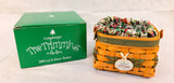 Longaberger 2000 Limited Edition Let It Snow Basket w/Linings