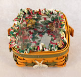 Longaberger 2000 Limited Edition Let It Snow Basket w/Linings