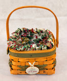 Longaberger 2000 Limited Edition Let It Snow Basket w/Linings