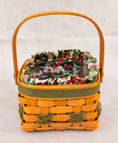 Longaberger 2000 Limited Edition Let It Snow Basket w/Linings
