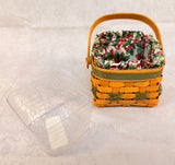 Longaberger 2000 Limited Edition Let It Snow Basket w/Linings