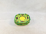 HB Henriot Quimper France Soleil Yellow Ceramic Breton Man Dinnerware - Lot of 12 Pieces