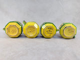 HB Henriot Quimper France Soleil Yellow Ceramic Breton Man Dinnerware - Lot of 12 Pieces