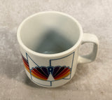 Vintage NBC Rainbow Peacock Logo Mug Papel