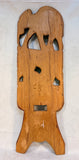 Carved Wood Birthing Chair Back Panel