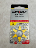 Rayovac Extra Hearing Aid Batteries Size 10 - 1.45v, 60 Batteries - Brand New!