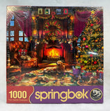 1000 Piece Cozy Christmas Springbok Puzzle - Brand New!