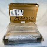 Awasen Fluted Side Table, Brown - Brand New (Assembly Required)