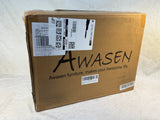 Awasen Fluted Side Table, Brown - Brand New (Assembly Required)