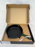 Staub 8.5" Round Enameled Cast Iron Fry Pan, Basil Green - Brand New!