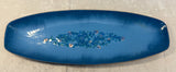 Vintage Bovano Seaglass Enamel Oval Plate