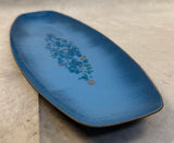 Vintage Bovano Seaglass Enamel Oval Plate