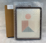 Little Paper Warriors Fiber Art Work, Framed