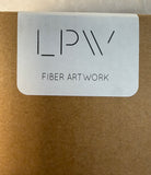 Little Paper Warriors Fiber Art Work, Framed
