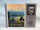 500 Piece Great Smoky Mountains National Park Vintage Poster Puzzle - Certified Complete!