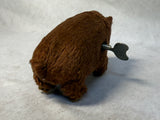 Vtg. Modern Toys Japan Wind-Up Walking Brown Bear w/Key
