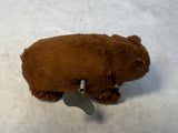 Vtg. Modern Toys Japan Wind-Up Walking Brown Bear w/Key