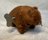 Vtg. Modern Toys Japan Wind-Up Walking Brown Bear w/Key