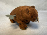 Vtg. Modern Toys Japan Wind-Up Walking Brown Bear w/Key