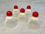 Vintage RSL Sportscraft Plastic Badminton Shuttlecocks - Lot of 5 in Can