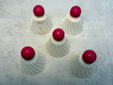 Vintage RSL Sportscraft Plastic Badminton Shuttlecocks - Lot of 5 in Can