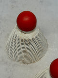 Vintage RSL Sportscraft Plastic Badminton Shuttlecocks - Lot of 5 in Can