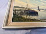 The Trent at Burton Stather by Clive Browne Original Oil on Canvas, 1976