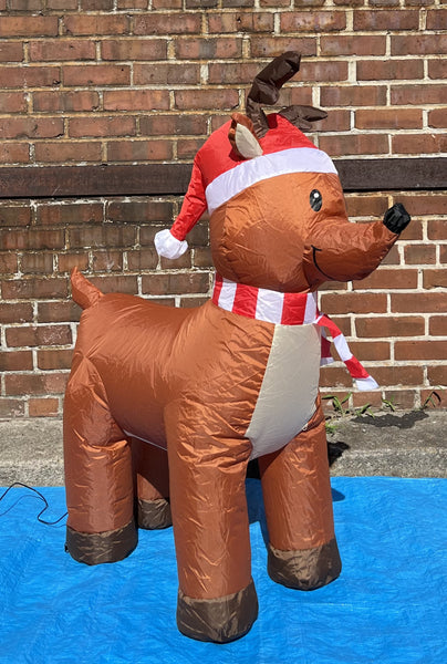 3.5 ft. LED Reindeer Inflatable - Like New!