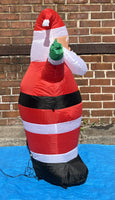 3.5 ft. LED Santa with White Beard Inflatable - Like New!