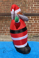 3.5 ft. LED Santa with Gray Beard Inflatable - Like New!