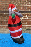 3.5 ft. LED Santa with Gray Beard Inflatable - Like New!