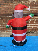 3.5 ft. LED Santa with Gray Beard Inflatable - Like New!