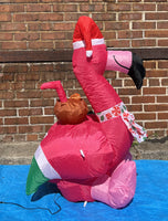 3.5 ft. LED Flamingo with Coconut Drink Inflatable - Like New!