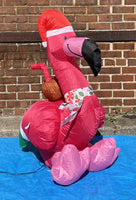 3.5 ft. LED Flamingo with Coconut Drink Inflatable - Like New!